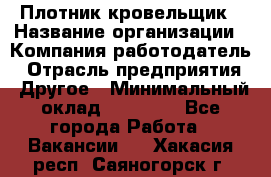 Плотник-кровельщик › Название организации ­ Компания-работодатель › Отрасль предприятия ­ Другое › Минимальный оклад ­ 30 000 - Все города Работа » Вакансии   . Хакасия респ.,Саяногорск г.